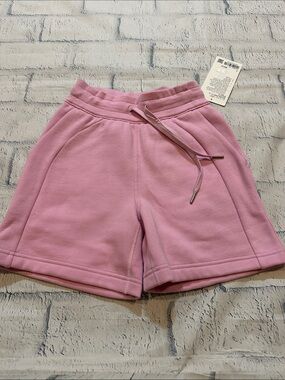 lululemon athletica Soft Pink Drawstring Athletic Shorts
